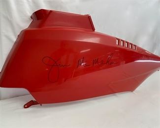 CLEARANCE  !  $50.00 NOW, WAS $150.00...........Chicago Bears Jim McMahan Autographed Motorcycle part (T244)