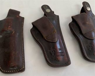 REDUCED!  $67.50 NOW, WAS $90.00.............3 S & W Leather Holsters Smith and Wesson (C024)