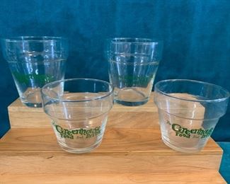 HALF OFF !  $6.00 NOW, WAS $12.00...........Set of 4 Greenhouse Glasses (M246)