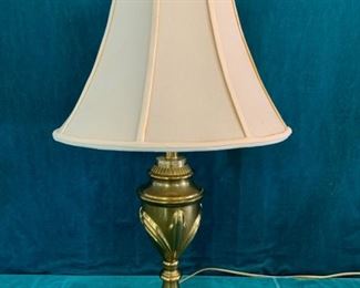 HALF OFF !  $20.00 NOW, WAS $40.00............Heavy Brass Lamp 28" Tall very nice (M319)