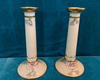 REDUCED!  $9.00 NOW, WAS $12.00...........Vintage Candlesticks 9" tall (M272)