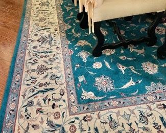 $1,995 - Hand woven wool rug; Non-smoking, pet free home; clean; 10’11” x 14’
