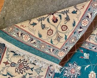 Detail; hand wovern rug