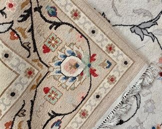 Detail; reverse; handwoven rug