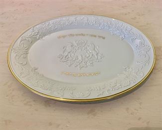 $40 - Lenox Hallah platter; 17” x 12”