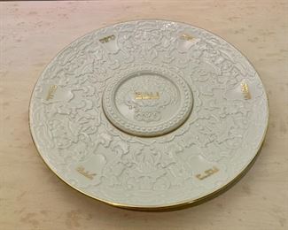 $40 - Lenox Round Seder Plate’ 13” D
