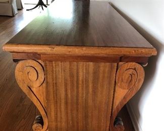 Empire Hickory Console Table 31.5"D & H, 80"L  BUY IT NOW $700