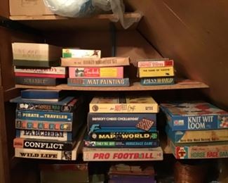 Vintage games, puzzles