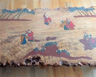 Beautiful oriental solid wood coffee table