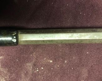Whitney Arms 32 caliber octagonal barrel.