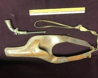 Vintage holster and gun
