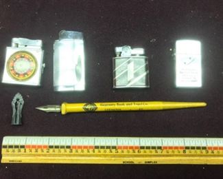 Cigarette lighters and fountain pen