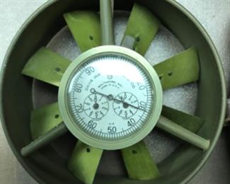 Vintage air velocity gauge military
