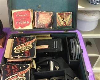 Old projector and films