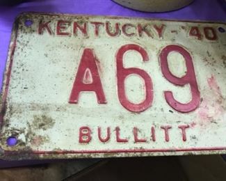 old license plates
