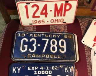 license plates