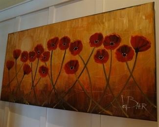 Joy Baer Poppy Painting 