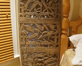 Carved African Kings Hut Door