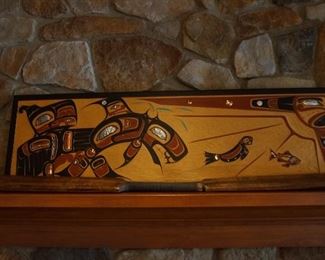 Carved Pacific NW Indian Wall Piece 