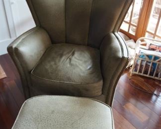 Swane Ostrich Leather Chair