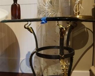 Glass end table 