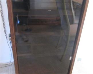 Glass Door Media Cabinet