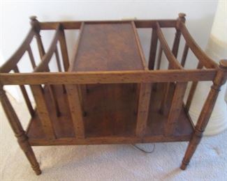 Older Magazine Rack with Table Top
