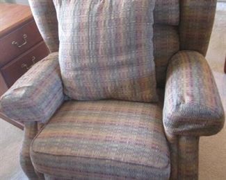 Pair of Oversized Wing Back Chairs by La-Z-Boy Classics