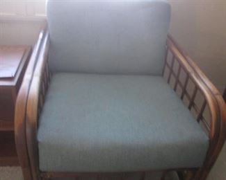 Pair of Bamboo Frame Design Accent Chairs