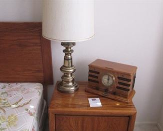 Pair Brass Table Lamps