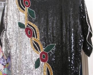 Party-Time! Sequined Fancy Ladies Blouse