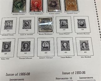 Partial U.S. and Foreign Stamp Albums
