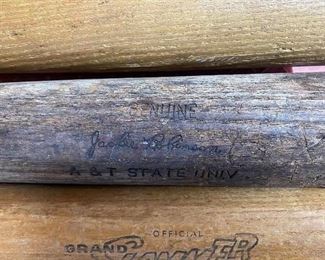 Jackie Robinson A&T State Game Used Bat