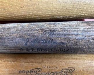 Jackie Robinson A&T State Game Used Bat