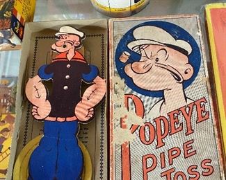 1930's Popeye Pipe Toss Game in Box
