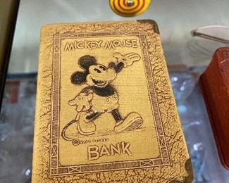 Early Mickey Mouse Suitcase Bank