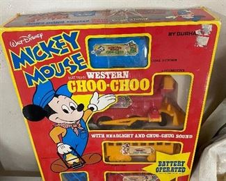 Durham Mickey Mouse Western Choo Choo in Box