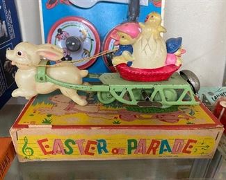 Made in Occupied Japan Easter Parade Celluloid Wind Up Toy