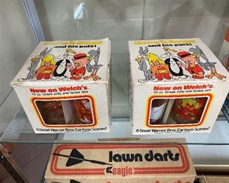 Welch's Warner Brothers Character Jars in Original Boxes
