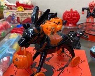 Halloween Donkey With Pumpkin