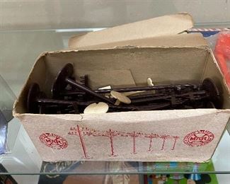 Marx Plastic Telephone Poles in Box