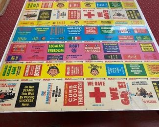 Uncut Sheet Mad Cards and Stickers