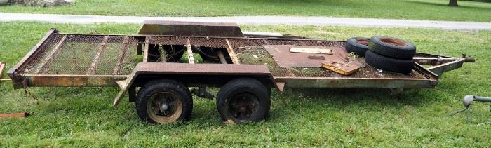 Dual Axle 17' Trailer With Bulldog Trailer Jack, No Title,2 5/16 Ball Hitch