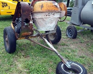 The Kwik-Mix Co Heavy Duty Portable Cement Mixer, 1 7/8" Ball, 63" x 69" x 104"