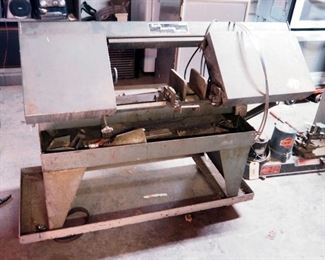 North American Tool Co Electric Horizontal Band Saw, On Rolling Stand, 40" x 60" x 20"