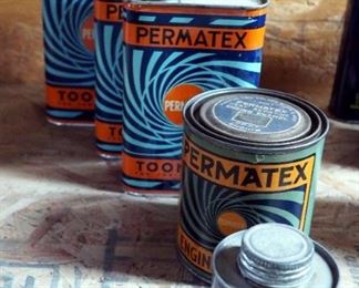 Permatex 1 Pint Gray Engine Enamel, 1/4 Pint Pipe Joint Compound, 1 Pint Toon-Oyl Cans Qty 2, And 1 Quart Can Toon-Oyl, All Full
