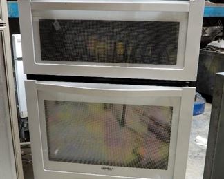 New Whirlpool Electric Oven With Built-in Microwave, Model W0C4EC0AW, 41" X 30" x 25"