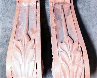 Vintage Cast Iron Corbels Qty 2 23"x6.5"