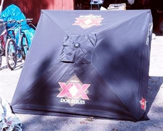 8' Square Dos Equis Market Umbrella New In Box And Plantation Patterns Floral Patio Umbrella