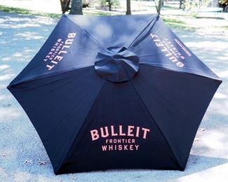 Bulleit 7'x 6' Wood Market Umbrella New In Box